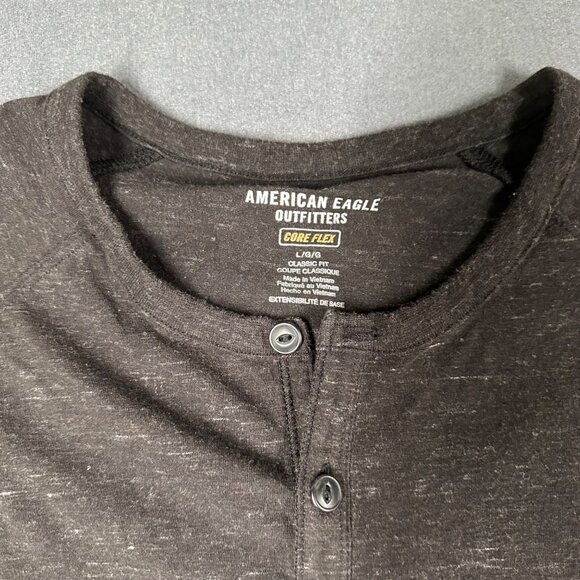 American Eagle Mens Large Lot of 2 Gray Core Flex Classic Fit Short Sleeve Tees - Picture 3 of 12